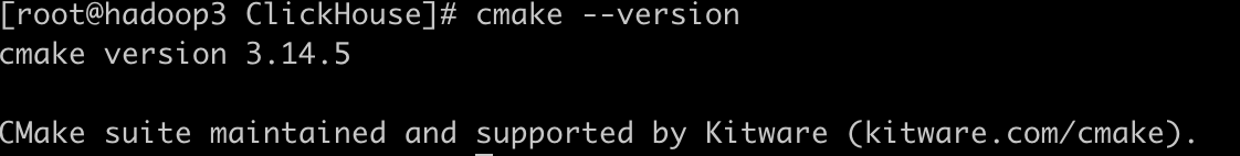 cmake --version